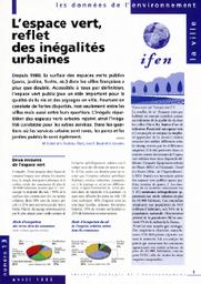 L'ESPACE VERT, REFLET DES INEGALITES URBAINES | DOBRE M.