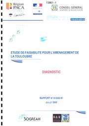Etude de faisabilité pour l'aménagement de la Touloubre (diagnostic juillet 2000 ; proposition d'aménagement juin 2001) | SOGREAH