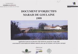 Document d'objectifs Natura 2000 du site Marais de Goulaine [ FR 5202009 (SIC)] | Syndicat intercommunal à vocation multiple Loire et Goulaine