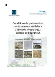 Conditions de préservation des formations récifales à Sabellaria alveolata (L.) en baie de Bourgneuf | DUBOIS (Stanislas)
