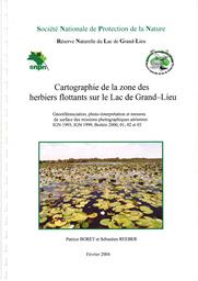 Cartographie de la zone des herbiers flottants sur le lac de Grand Lieu (géoréférenciation, photo-interprétation et mesures de surface des missions photographihques aériennes - IGN 1993, IGN 1999, Biottin 200, 01, 02 et 03 | BORET (Patrice)