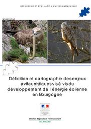 Définition et cartographie des enjeux avifaunistiques vis-à-vis du développement de l'énergie éolienne en Bourgogne | GRAND (Brigitte)
