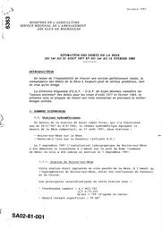 Estimation des débits de la Bèze deu 1er au 31 août 1977 et du 1er au 15 février 1980 | SERVICE REGIONAL DE L'AMENAGEMENT DES EAUX DE BOURGOGNE, DIJON