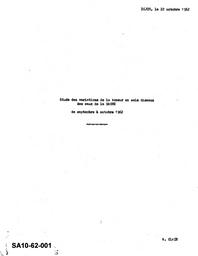 Etude des variations de la teneur en sels dissous des eaux de la Saône de septembre à octobre 1962 | CLAIR (A.)