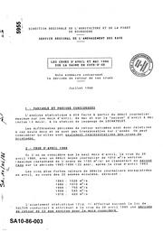 Les crues d'avril et mai 1986 sur la Saône et la Côte d'or - Note sommaire concernant la période de retour de ces crues | SERVICE REGIONAL DE L'AMENAGEMENT DES EAUX DE BOURGOGNE, DIJON