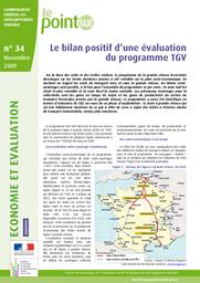 Le bilan positif d'une évaluation du programme TGV | ROUCHAUD Didier