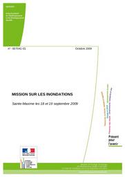 Mission sur les inondations : Sainte-Maxime, les 18 et 19 septembre 2009 | PAUC Jean-Claude - Ingénieur général des Ponts, des Eaux et des Forêts