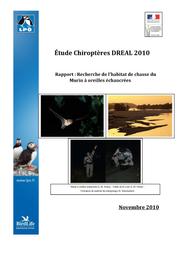 Etude chiroptères DREAL 2010 - Recherche de l'habitat de chasse du Murin à oreilles échancrées | SARREY David