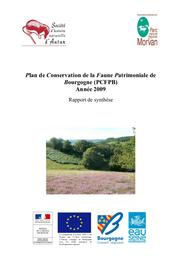 Plan de Conservation de la Faune Patrimoniale de Bourgogne. Année 2009 | SOCIETE D'HISTOIRE NATURELLE D'AUTUN