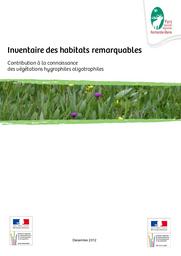 Inventaire des habitats remarquables. Contribution à la connaissance des végétations hygrophiles oligotrophiles | THEAUD Roland