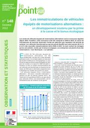 Les immatriculations de véhicules équipés de motorisations alternatives : un développement soutenu par la prime à la casse et le bonus écologique | WONG Florine - SOeS