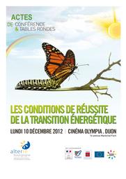 Les conditions de réussite de la transition énergétique : Actes de conférence | 