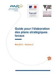 Guide pour l’élaboration des plans stratégiques locaux : mai 2013 ; version 2 | 