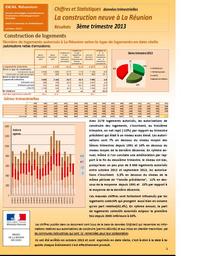 La construction neuve à La Réunion : résultats du 3ème trimestre 2013 | DIRECTION DE L'ENVIRONNEMENT, DE L'AMENAGEMENT ET DU LOGEMENT REUNION