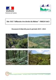 2015 - Document d'objectifs Natura 2000 - Affluents rive droite du Rhône - FR8201663 | BOISSIER (Jean-Michel)