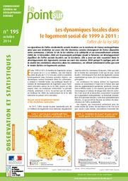 Les dynamiques locales dans le logement social de 1999 à 2011 : l'effet de la loi SRU | VIGNOLLES Benjamin