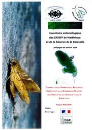 Inventaire entomologique des ZNIEFF de Martinique et de la réserve de la Caravelle : campagne de terrain 2014 | TOUROULT (Julien)