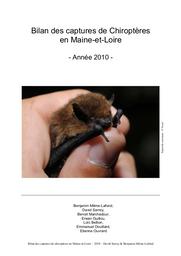 Bilan des captures de chiroptères en Maine-et-Loire - année 2010 | MEME-LAFOND Benjamin