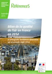 Bilan de la qualité de l'air en France en 2014 et principales tendances observées sur la période 2000-2014 | LE MOULLEC Aurélie