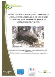 Synthèse des sensibilités chiroptères liées au développement de l’énergie éolienne en Champagne-Ardenne (espèces locales et migratrices) | PARISE Claire - Chargée de mission chauves-souris. Producteur