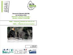 DOCOB - Document d’Objectifs du site Natura 2000 FR9410109 « Aiguilles de Bavella » Directive ”Oiseaux” 79/409/CEE | 