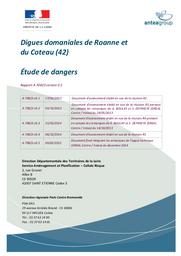 Digues domaniales de Roanne et du Coteau (42) - Étude de dangers | ANTEA GROUP
