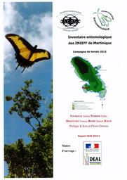 Inventaire entomologique des ZNIEFF de Martinique : campagne de terrain 2013 | TOUROULT (Julien)