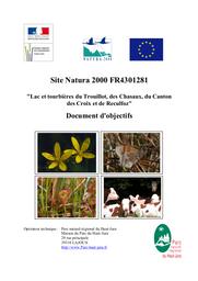 Site Natura 2000 FR4301281, Lac et tourbières du Trouillot, des Chasaux, du Canton des Croix et de Reculfoz, document d'objectifs. | DIRECTION REGIONALE DE L'ENVIRONNEMENT, DE L'AMENAGEMENT ET DU LOGEMENT FRANCHE-COMTE