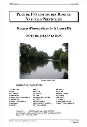 Plan de Prévention des Risques Naturels Prévisibles d'Inondation de la Loue | DIRECTION DEPARTEMENTALE DES TERRITOIRES DE SAONE-ET-LOIRE