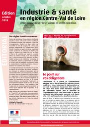 Industrie et santé en région Centre-Val de Loire : édition 2018 | DIRECTION REGIONALE DE L'ENVIRONNEMENT, DE L'AMENAGEMENT ET DU LOGEMENT CENTRE-VAL DE LOIRE
