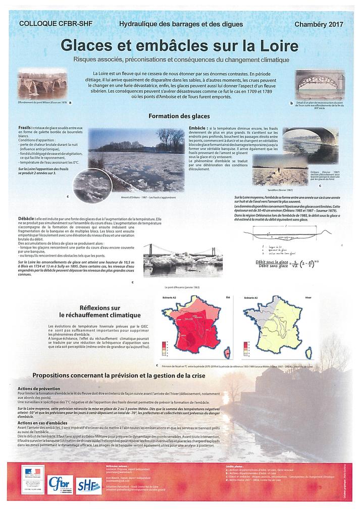 Glaces et embâcles sur la Loire : risques associés, préconisations et conséquences sur le changement climatique | 