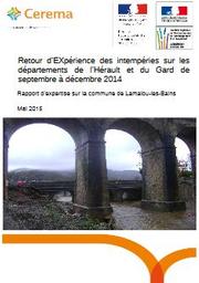 Retour d’EXpérience des intempéries sur les départements de l’Hérault et du Gard de septembre à décembre 2014 | ESPOSITO (C)