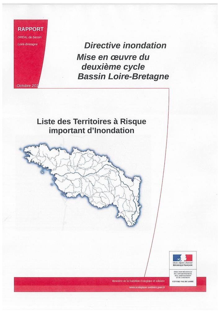 Directive inondation : mise en oeuvre du deuxième cycle Bassin Loire-Bretagne | 