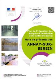 Plan de Prévention des Risques Naturels d'Inondation du Serein à Annay sur Serein dans le département de l'Yonne | DIRECTION DEPARTEMENTALE DES TERRITOIRES DE L'YONNE
