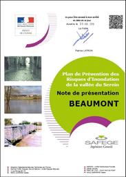 Plan de Prévention des Risques Naturels d'Inondation du Serein à Beaumont dans le département de l'Yonne | DIRECTION DEPARTEMENTALE DES TERRITOIRES DE L'YONNE