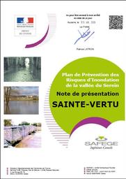 Plan de Prévention des Risques Naturels d'Inondation du Serein à Sainte-Vertu dans le département de l'Yonne | DIRECTION DEPARTEMENTALE DES TERRITOIRES DE L'YONNE