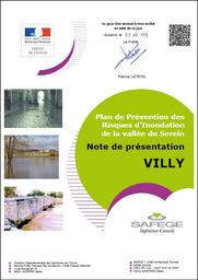 Plan de Prévention des Risques Naturels d'Inondation du Serein à Villy dans le département de l'Yonne | DIRECTION DEPARTEMENTALE DES TERRITOIRES DE L'YONNE
