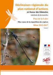 Déclinaison régionale du plan national d’actions en faveur des Odonates Libellules & Demoiselles-Pays de la Loire Mise à jour de la répartition des espèces, Bilan 2012-2017 | CHERPITEL Thomas