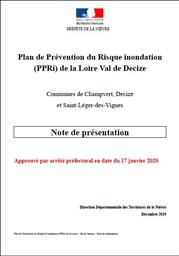 Plan de Prévention des Risques Naturels d'Inondation de la Loire Val de Decize | DIRECTION DEPARTEMENTALE DES TERRITOIRES DE LA NIEVRE