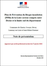 Plan de Prévention des Risques Naturels d'Inondation de la Loire secteur entre Decize et la limite sud du département | DIRECTION DEPARTEMENTALE DES TERRITOIRES DE LA NIEVRE