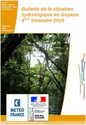 Bulletin de la situation hydrologique en Guyane - 4ème trimestre 2019 | HABERT Johan. Directeur de publication