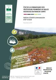 État de la connaissance des végétations pionnières de dalles rocheuses en Franche-Comté | COLLAUD Rémi