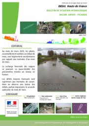 Bulletin de situation hydrologique des Hauts -de-France - Mars 2020 | DIRECTION REGIONALE DE L'ENVIRONNEMENT, DE L'AMENAGEMENT ET DU LOGEMENT HAUTS DE FRANCE
