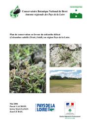 Plan de conservation en faveur du coléanthe délicat (Coleanthus subtilis (Tratt.) Seidl.) en région Pays de la Loire | LACROIX (Pascal)