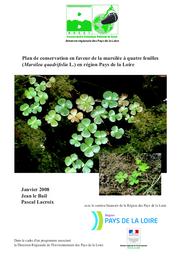 Plan de conservation directeur en faveur de la marsillée à quatre feuilles (Marsilea quadrifolia L.) en région Pays de la Loire | LE BAIL (Jean)