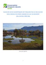 Bilan des suivis scientifiques 2019 réalisés par le CEN Savoie sur le réseau de zones humides du lac du Bourget (Site NATURA 2000 S08) FR8212033_FR8202010 | Conservatoire d'espaces naturels de Savoie