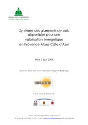 Synthèse des gisements de bois disponibles pour une valorisation énergétique en Provence-Alpes-Côte d'Azur mise à jour 2009 | REGION PROVENCE-ALPES-COTE D'AZUR