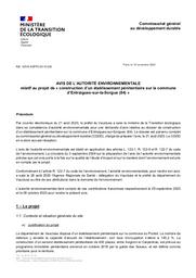 Avis de l'autorité environnementale : projet de construction d'un établissement pénitentiaire sur la commune d'Entraigues sur la Sorgue (Vaucluse) | 