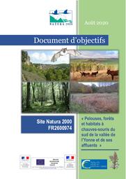 Document d’objectifs du site Natura 2000 FR2600974 « Pelouse, forêts et habitats à chauves-souris du sud de la vallée de l’Yonne et de ses affluents » | CC Avallon-Vézelay-Morvan