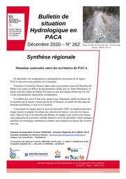 L'Eau en Provence-Alpes-Côte d'Azur : bulletin de situation hydrologique de la DREAL PACA, n°262 - décembre 2020 | TOURASSE Corinne